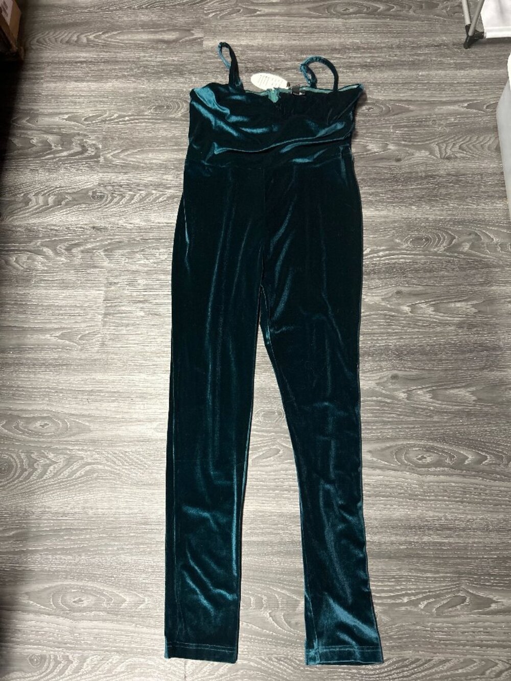 Unique Vintage full length velvet jumpsuit